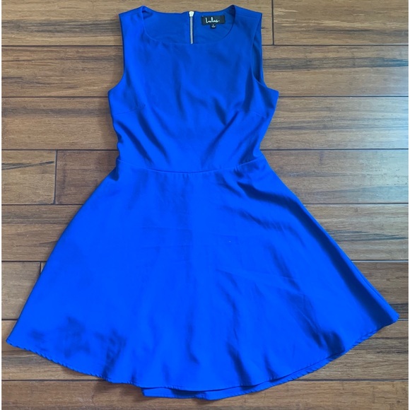 Lulu's Dresses & Skirts - Lulu’s Midi Dress Blue Size Large EUC